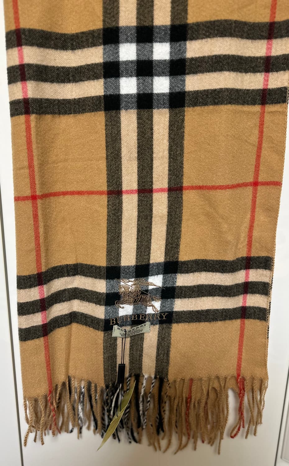 버버리 캐시미어  숄&머플러 클래식 체크 남여공용 상품이미지4