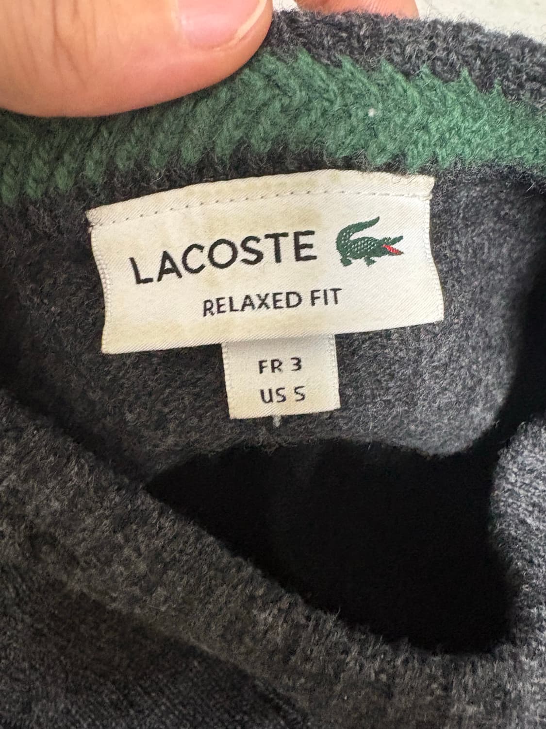 🩶차콜 라코스테 맨투맨🩶 상품이미지2