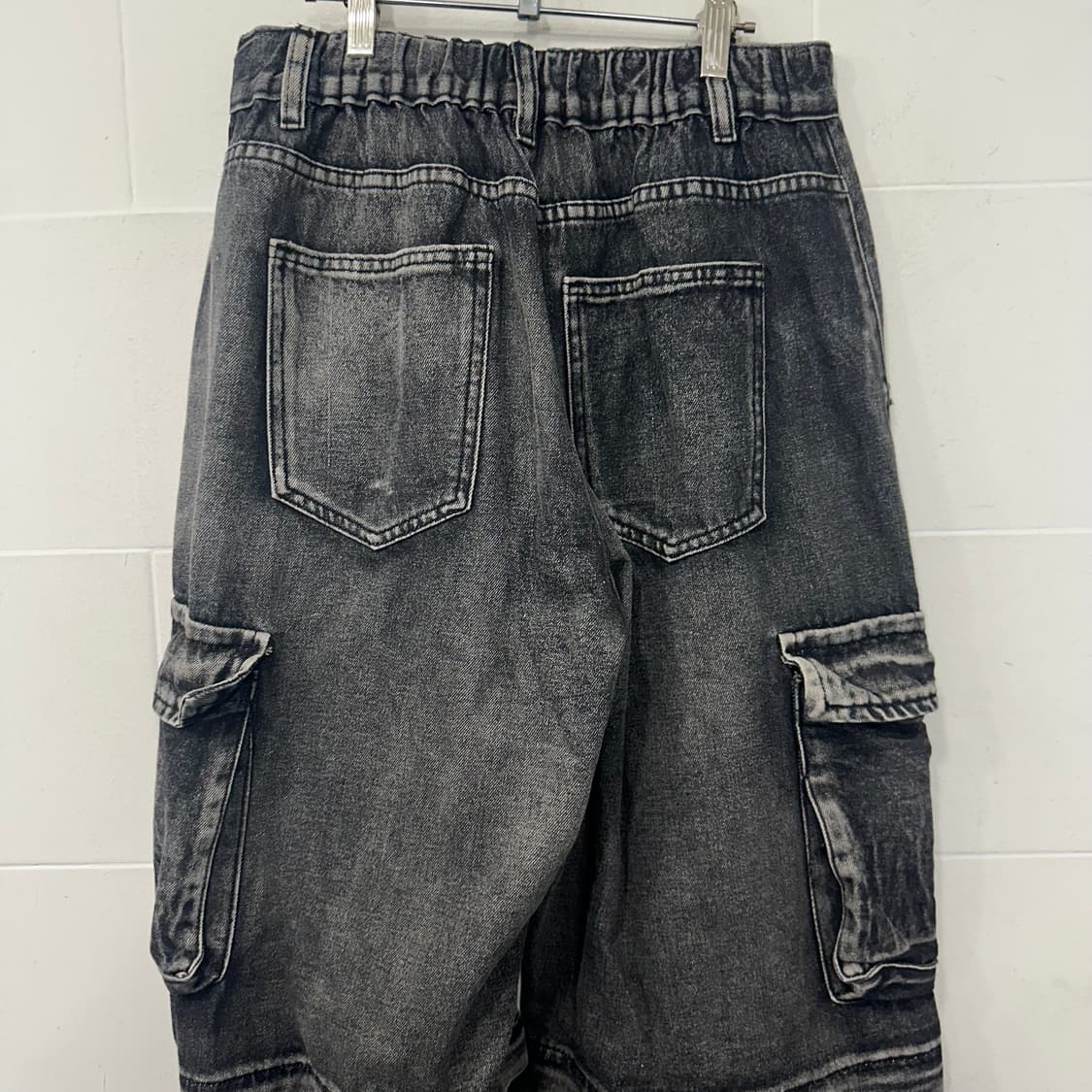 오픈지퍼 워싱 데님팬츠 상품이미지4
