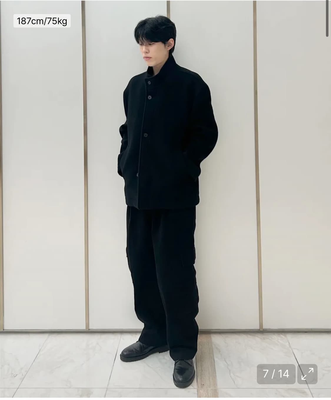 인사일런스 지블링 울 하프 코트 상품이미지4