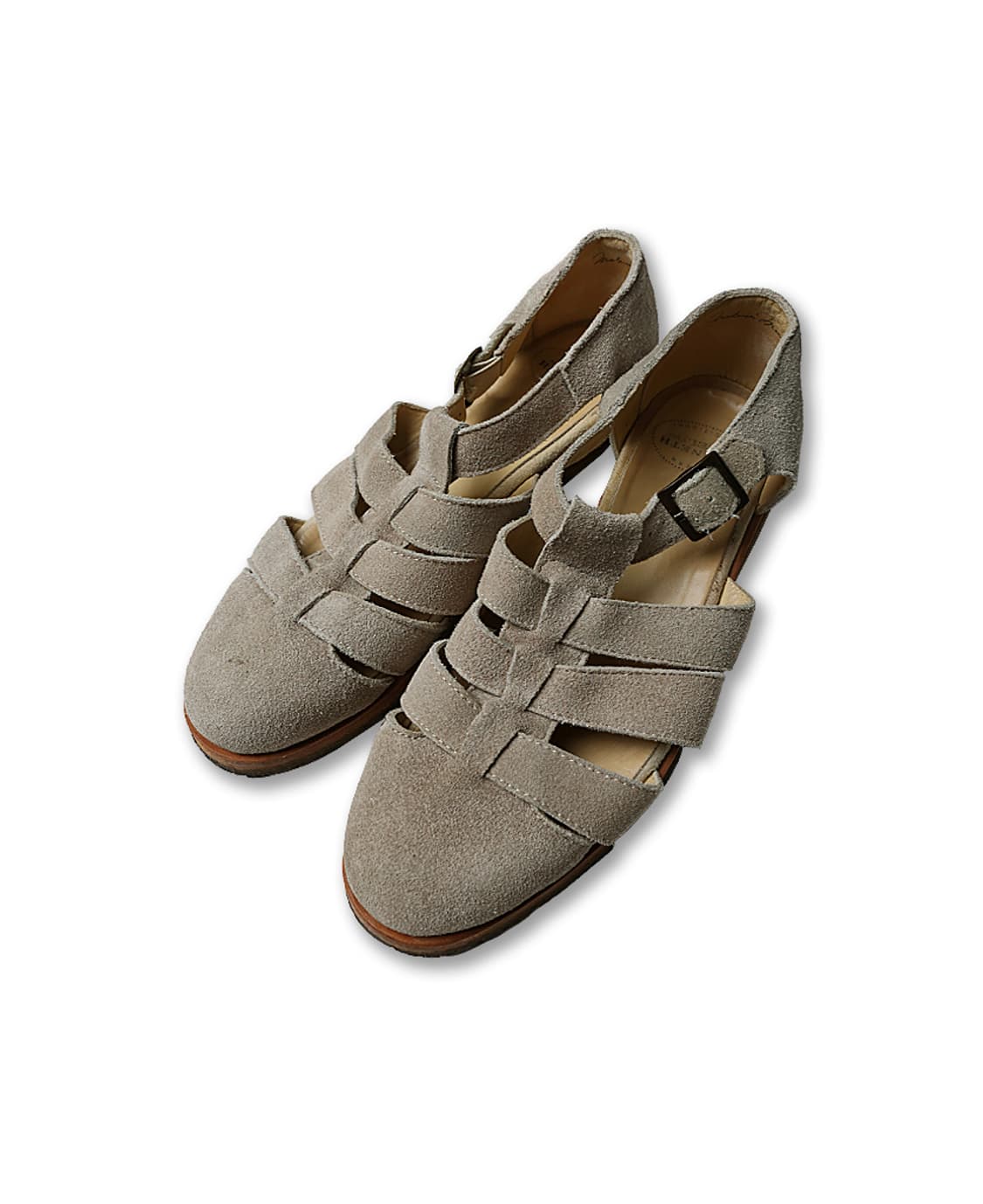 케네스 필드 [Kenneth Field] 베이지 스웨이드 구르카 샌들 상품이미지1