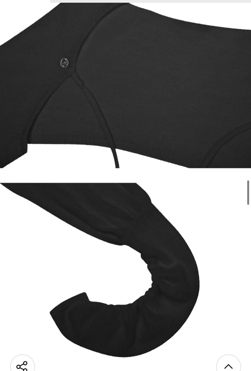 새상품) 페인오어플레져 튤립 볼레로 블랙 상품이미지3