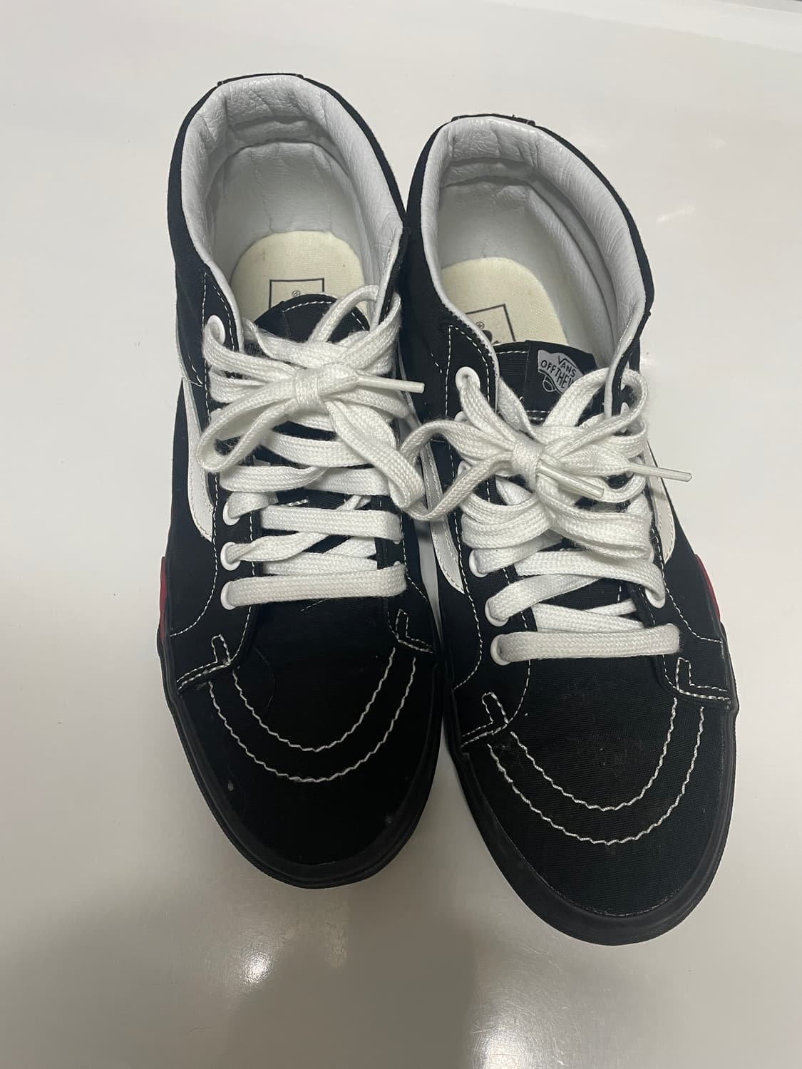 반스 스케이트 하이 블랙 불꽃 270mm 상품이미지2