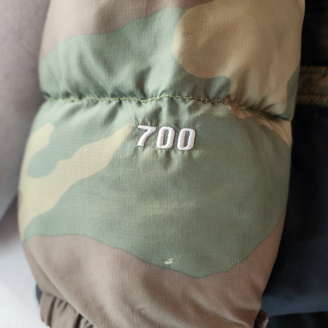 오리지널 일본판 노스페이스 700 눕시 센터로고 카모M(100~105) 상품이미지9