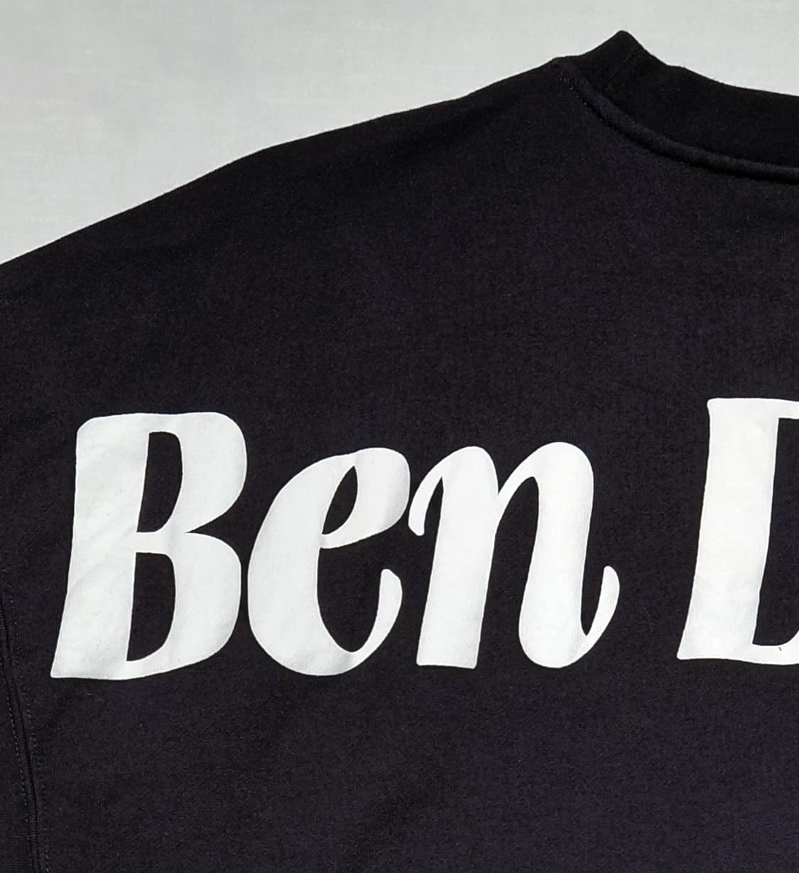 [M] 벤 데이비스(Ben Davis) 백로고 헤비웨이트 맨투맨 블랙 상품이미지8