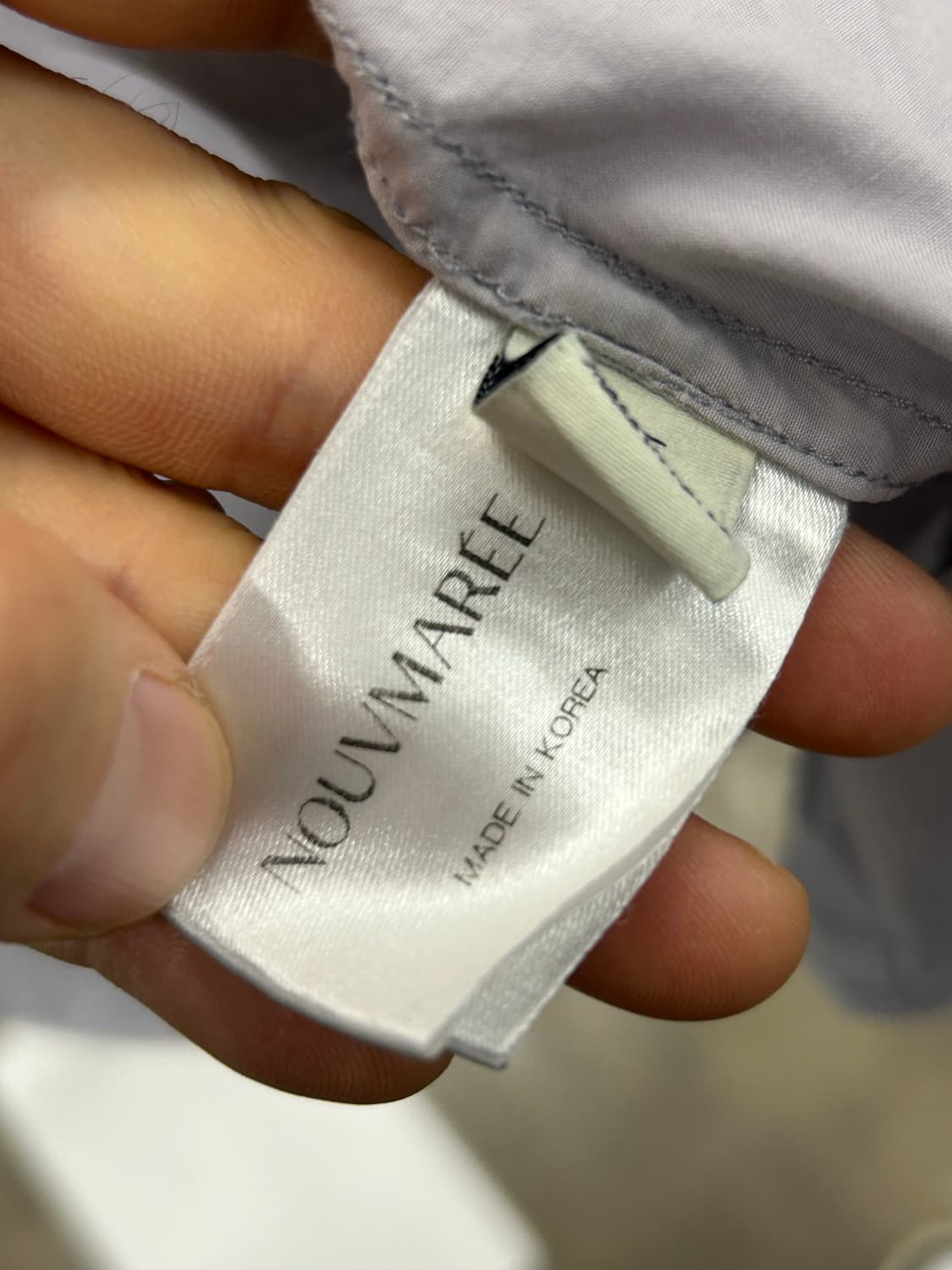 NOUVMAREE 셔츠 라이트그레이 상품이미지5