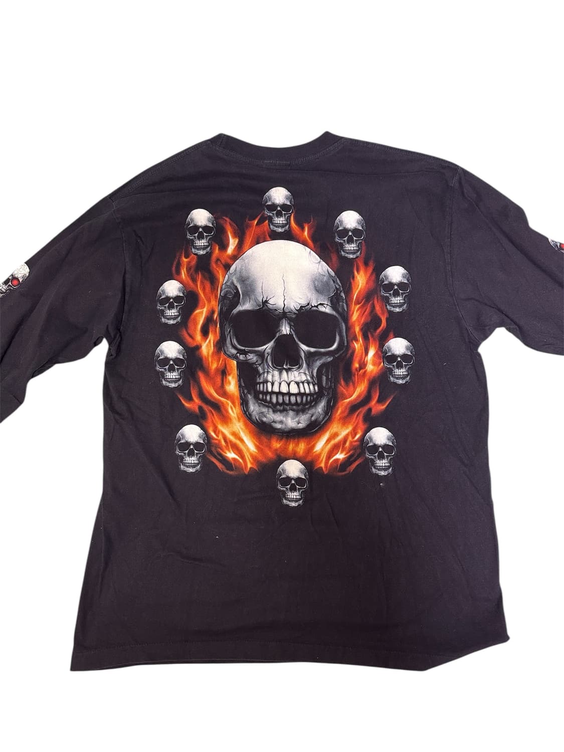 빈티지 플레임 스컬 롱슬리브 XL 상품이미지5