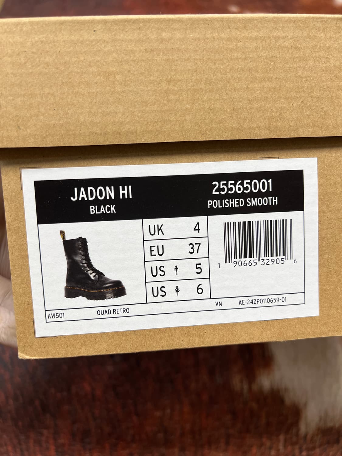 [230] 닥터마틴 제이든 하이 플랫폼 워커 블랙 상품이미지8