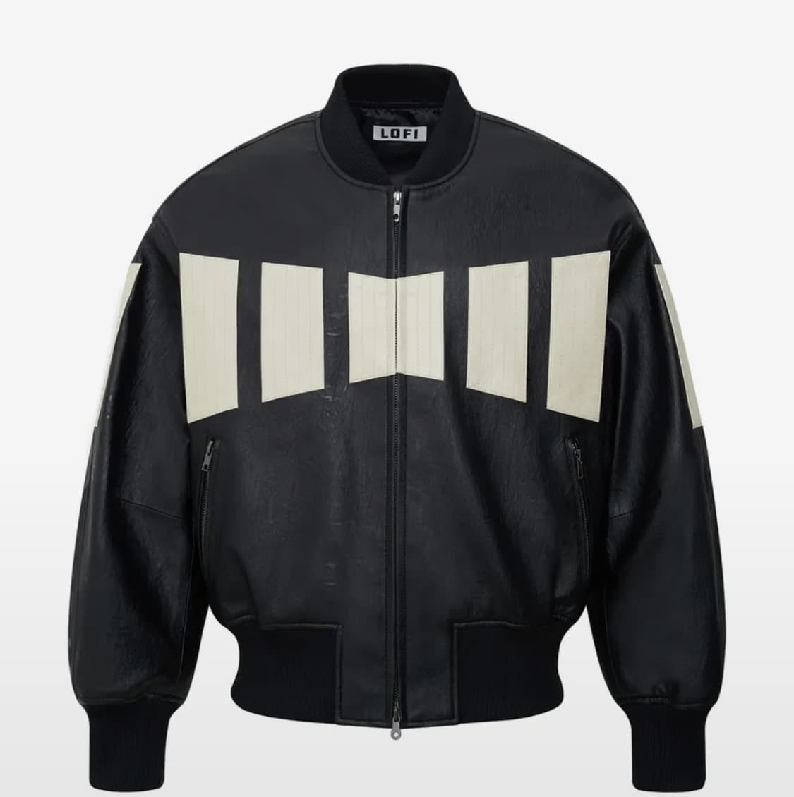 새상품)로파이 비건레더 봄버 자켓 m 상품이미지2