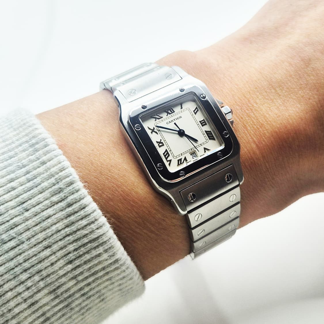 까르띠에 산토스 스틸 라지사이즈 상품이미지1