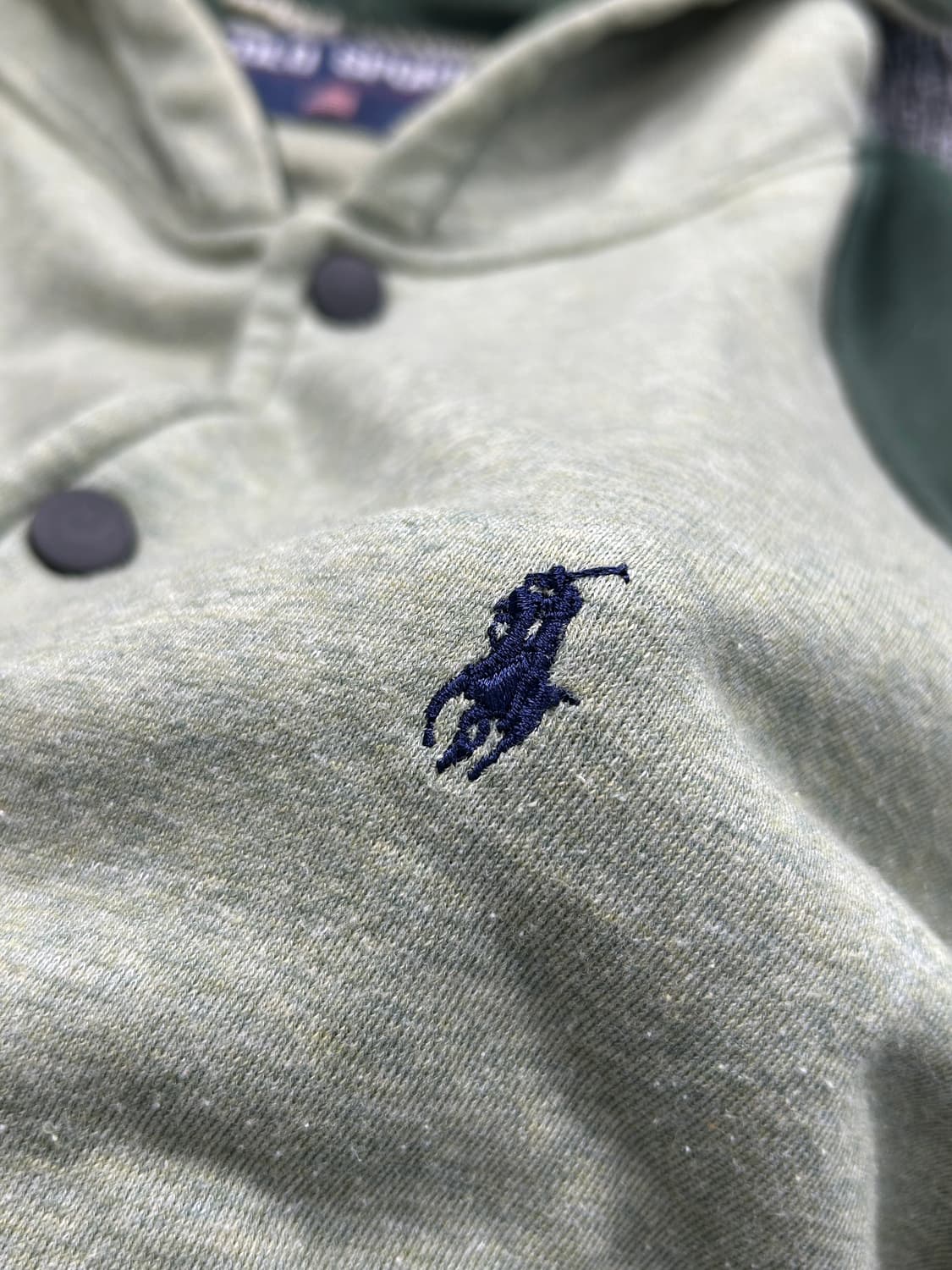 폴로 스포츠 그린 코튼 후드 자켓 M   상품이미지4