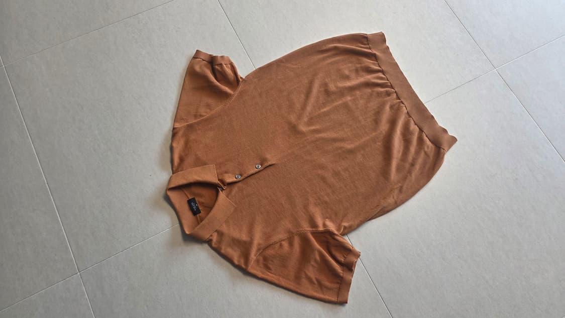 갤럭시 6M 칼라 반팔 니트 상품이미지7