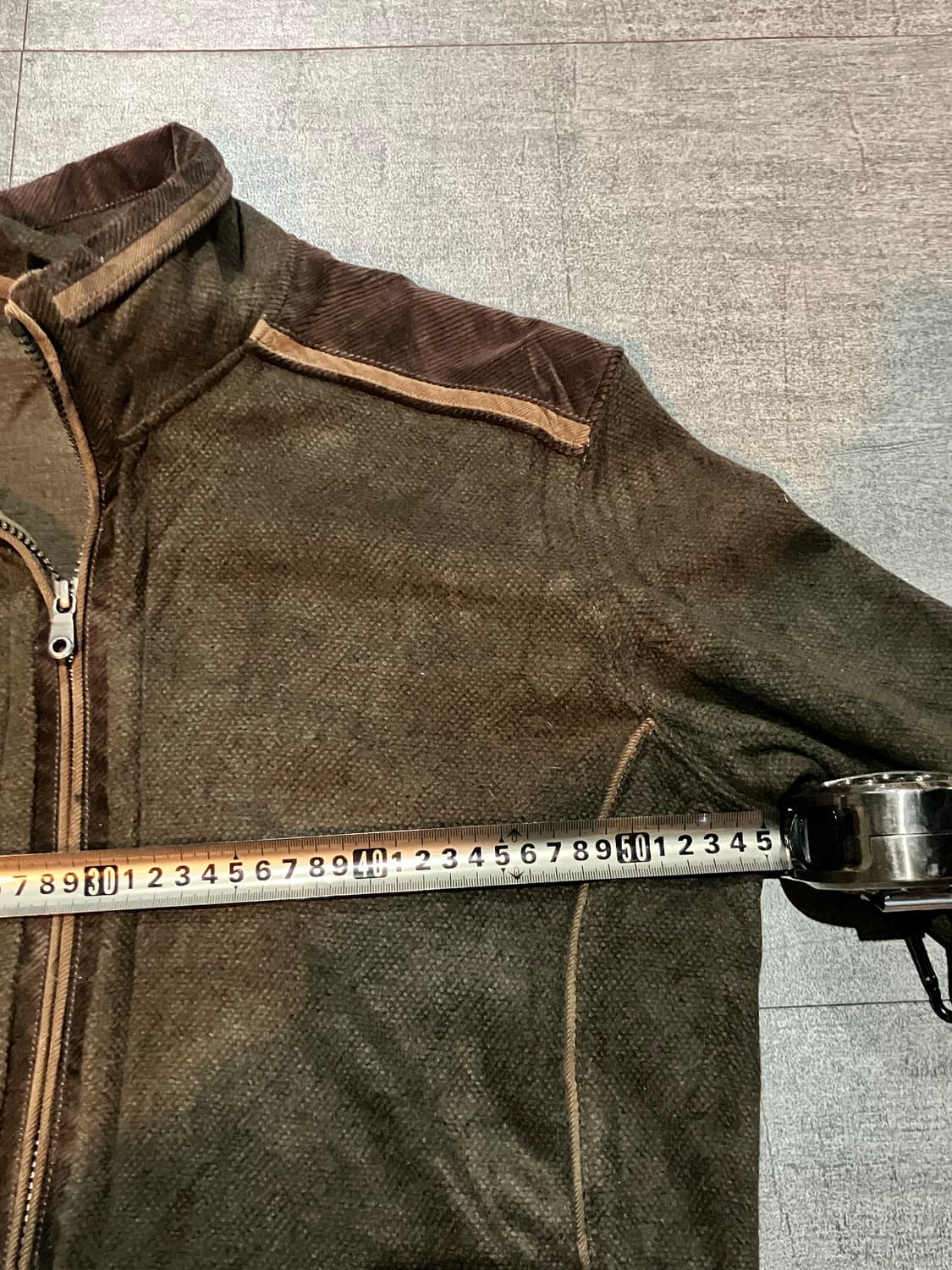 일본빈티지 Intermezzo 올드스쿨보헤미안 골덴견장 집업자켓 상품이미지2