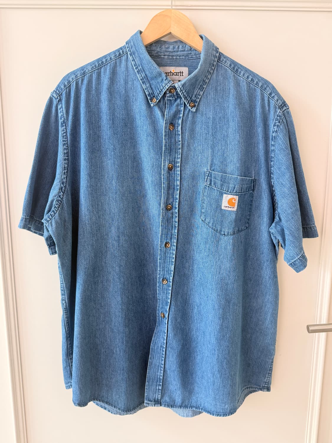 칼하트 WIP(CARHARTT WIP) 스톤 블리치드 데님 반팔 상품이미지1