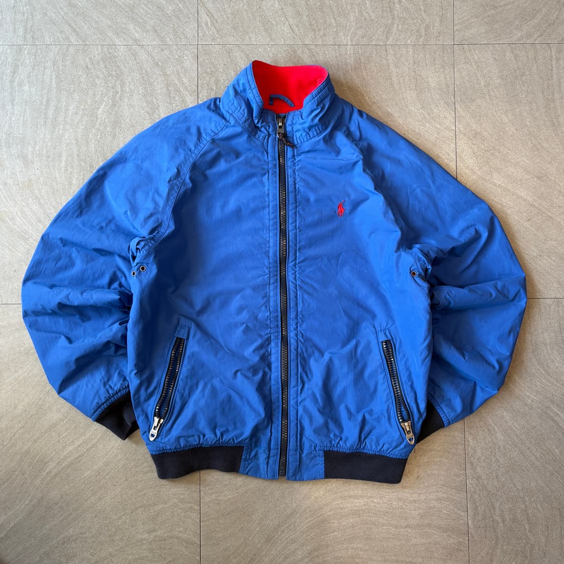 폴로 정품 딥 블루 웜업 블루종 자켓 상품이미지1