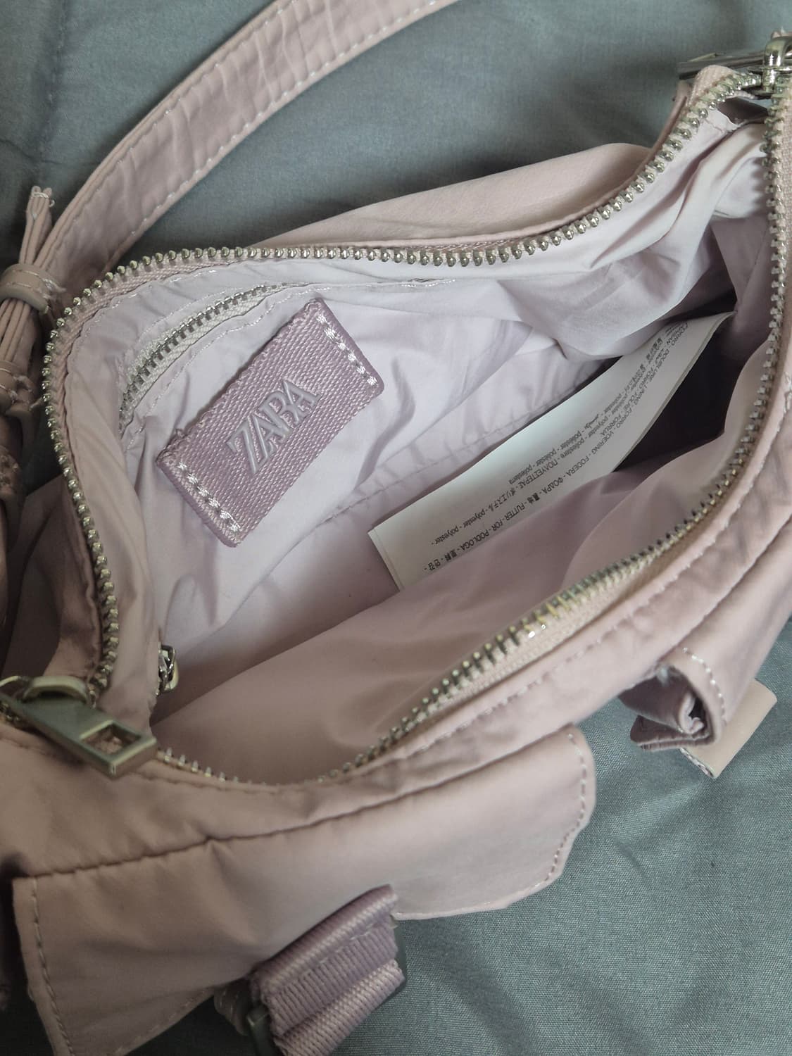 자라 포켓 숄더백 모브 바이올렛 핑크 상품이미지6