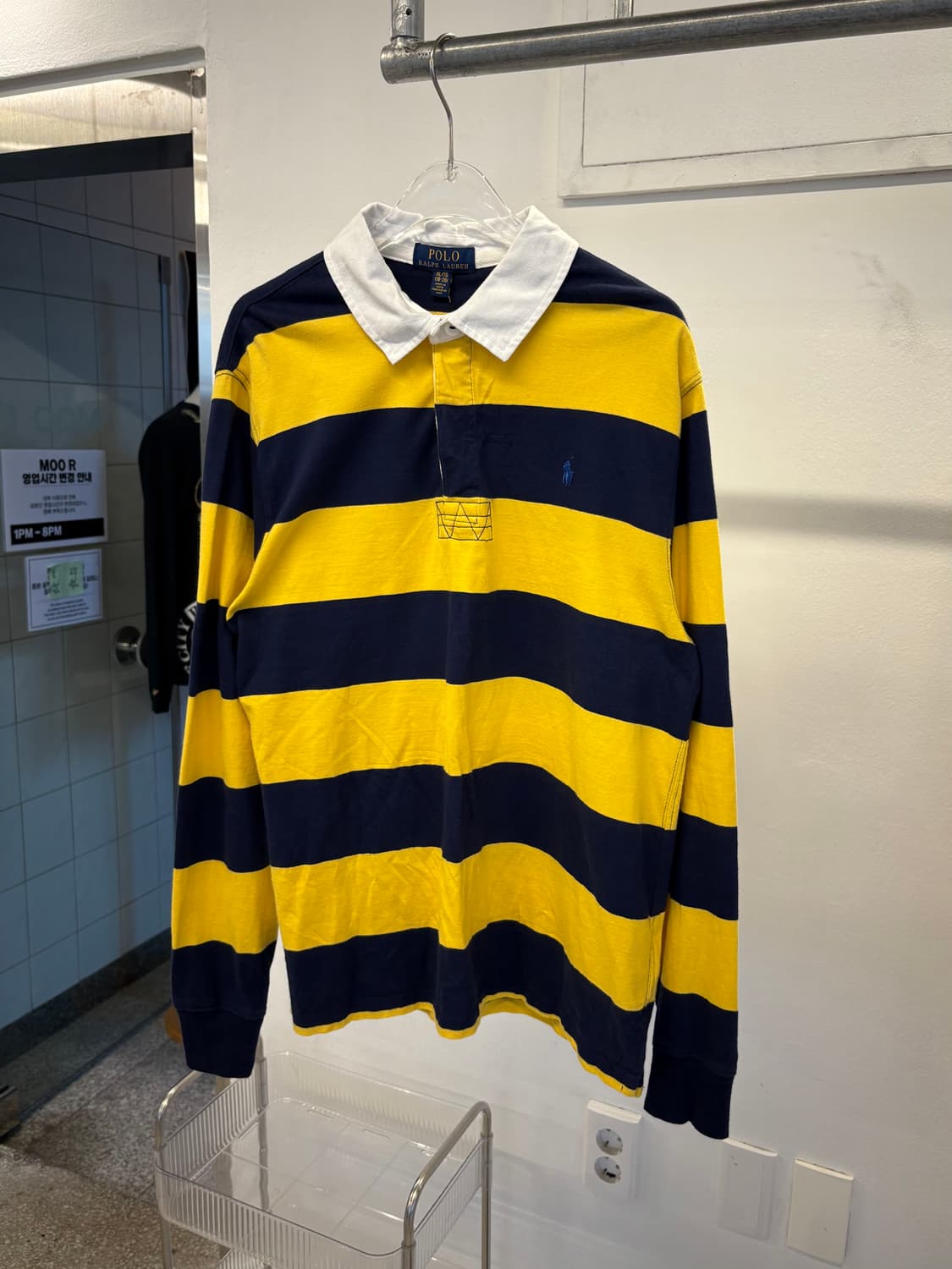 Polo yellow stripe collar T 상품이미지1