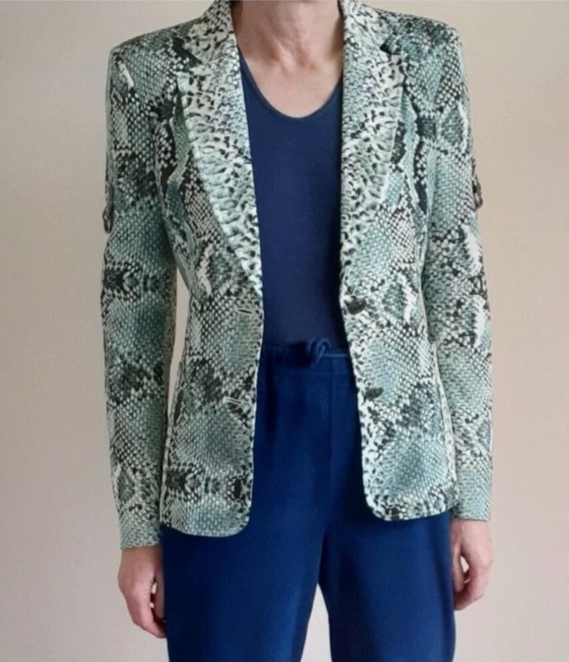 (택포) 피에르발망 스네이크 패턴 블레이저 34 B597 상품이미지2