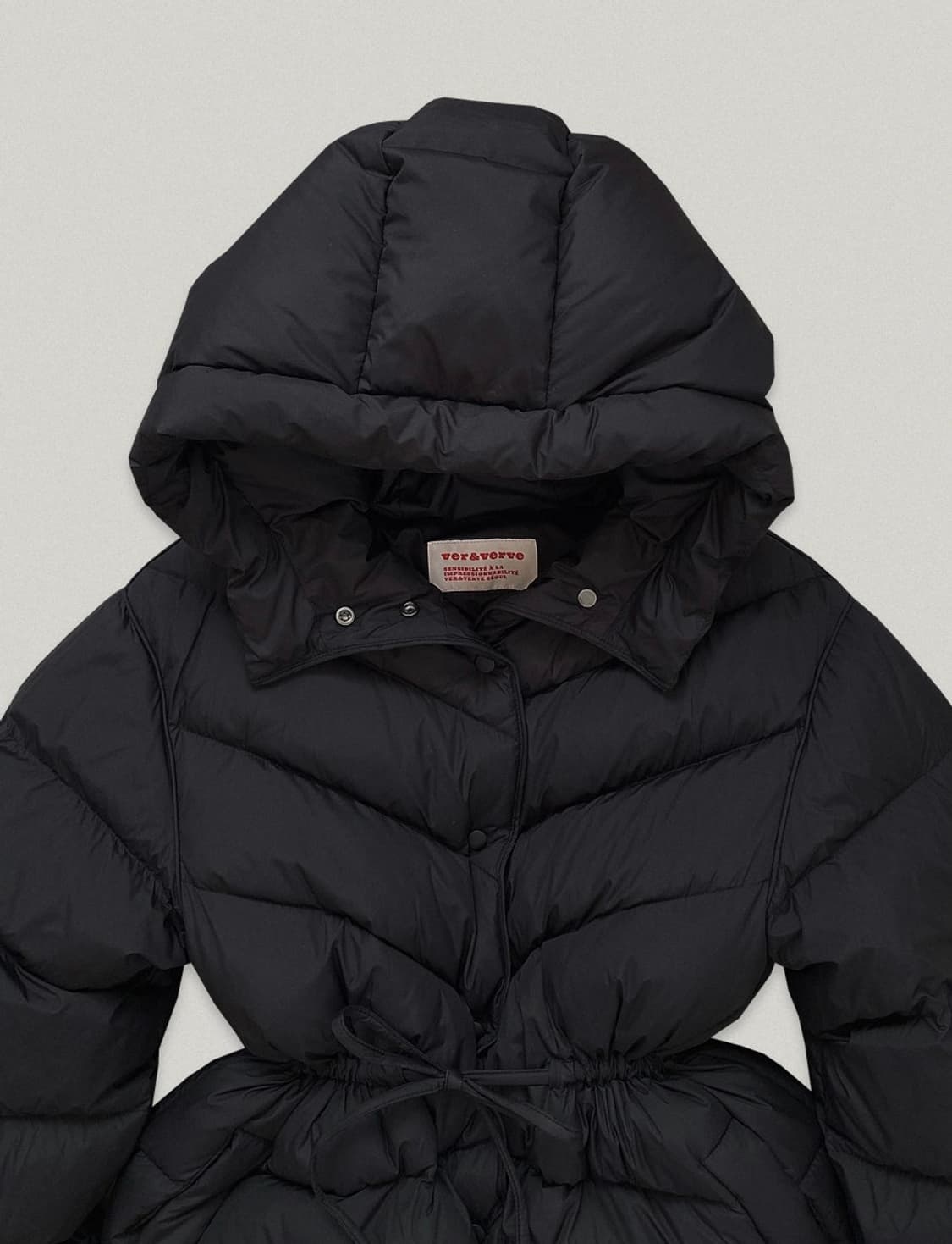 버앤버브 후드 덕다운 로지송 패딩 자켓 상품이미지4