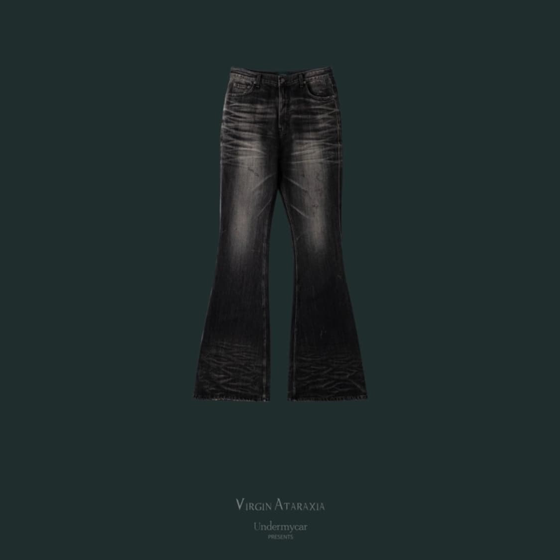 언더마이카 24FW WRINKLED WASHED FLARE JEANS 상품이미지1