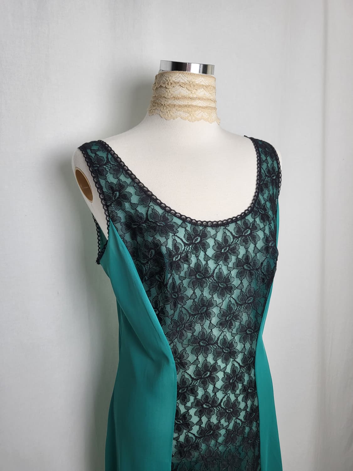 빈티지 포레스트 그린 드레스 상품이미지1