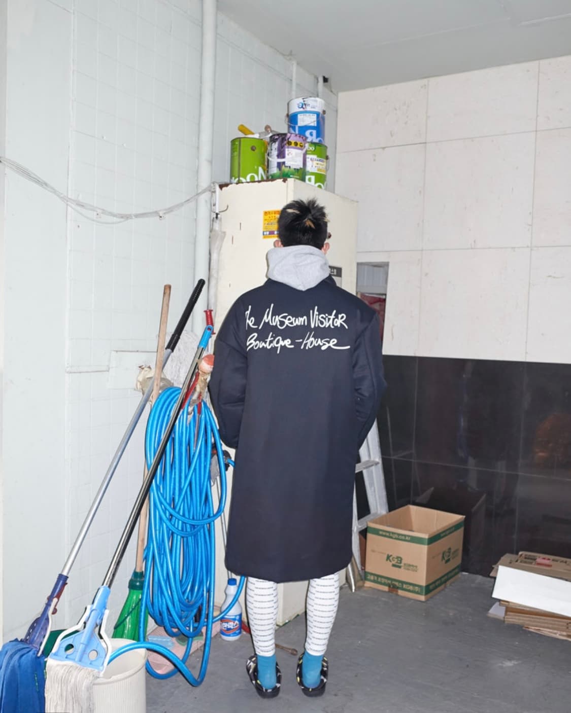 더뮤지엄비지터 패디드더블코트 s 상품이미지4