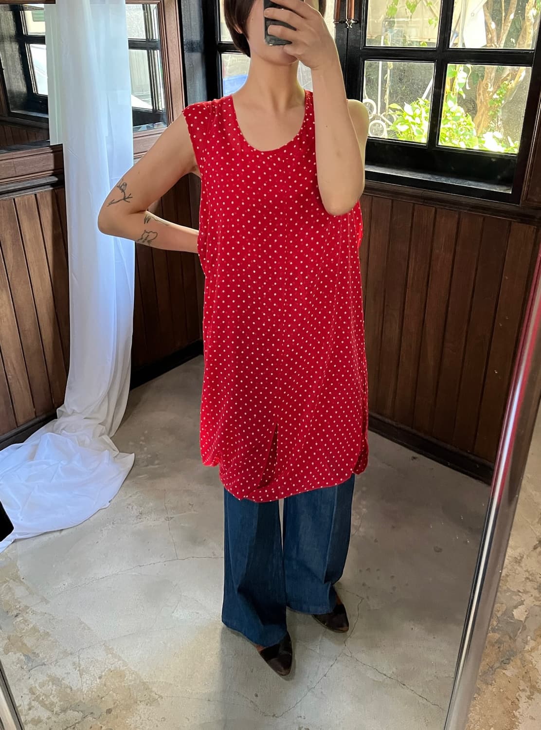 JUNYA WATANABE dot red dress 상품이미지1