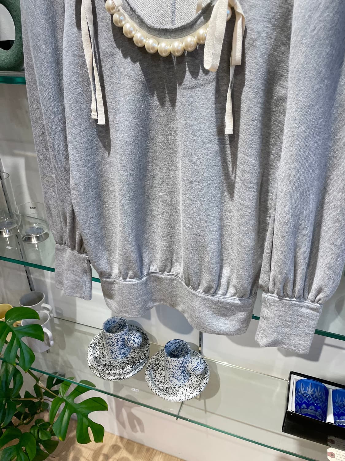 08AW 꼼데가르송 트리콧 puff long-sleeve 상품이미지4