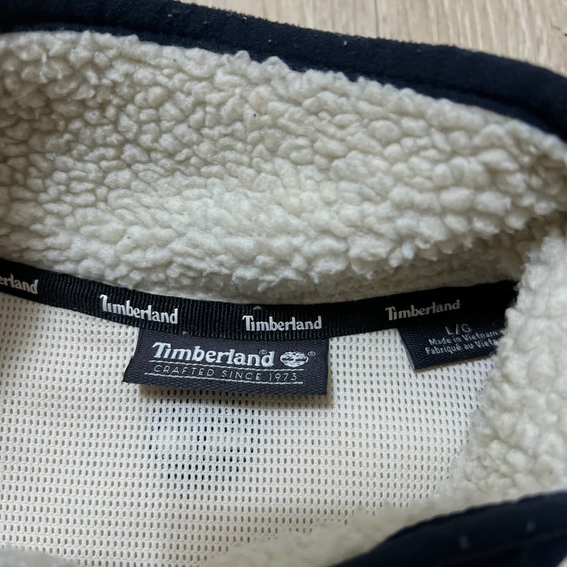 팀버랜드 남성 로고 양털 뽀글이 후리스 자켓 L/100  상품이미지5