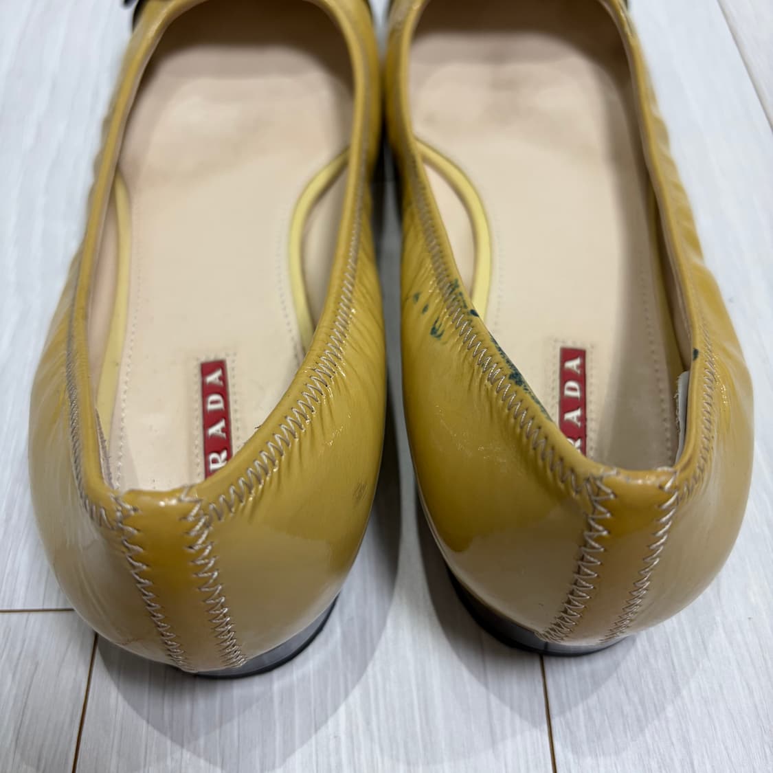 프라다 옐로우 슈즈 상품이미지9