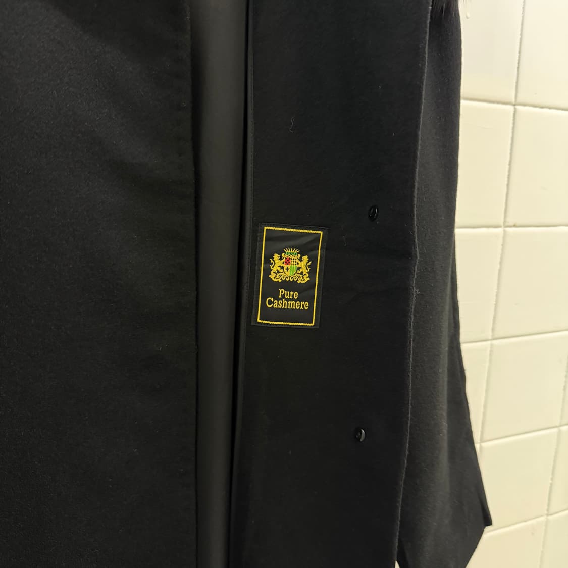 Rol Ant 퓨어 캐시미어 블랙퍼 롱코트  상품이미지6