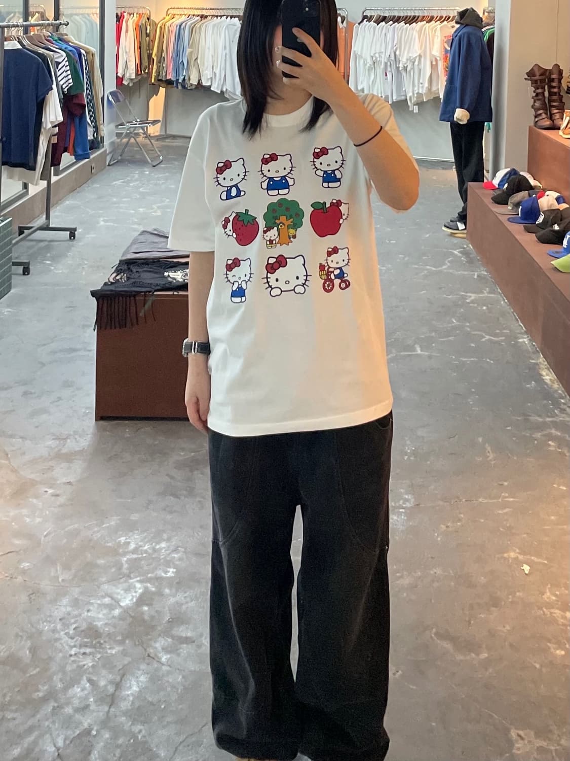 헬로키티 카툰 프린팅 반팔 H1238 상품이미지1