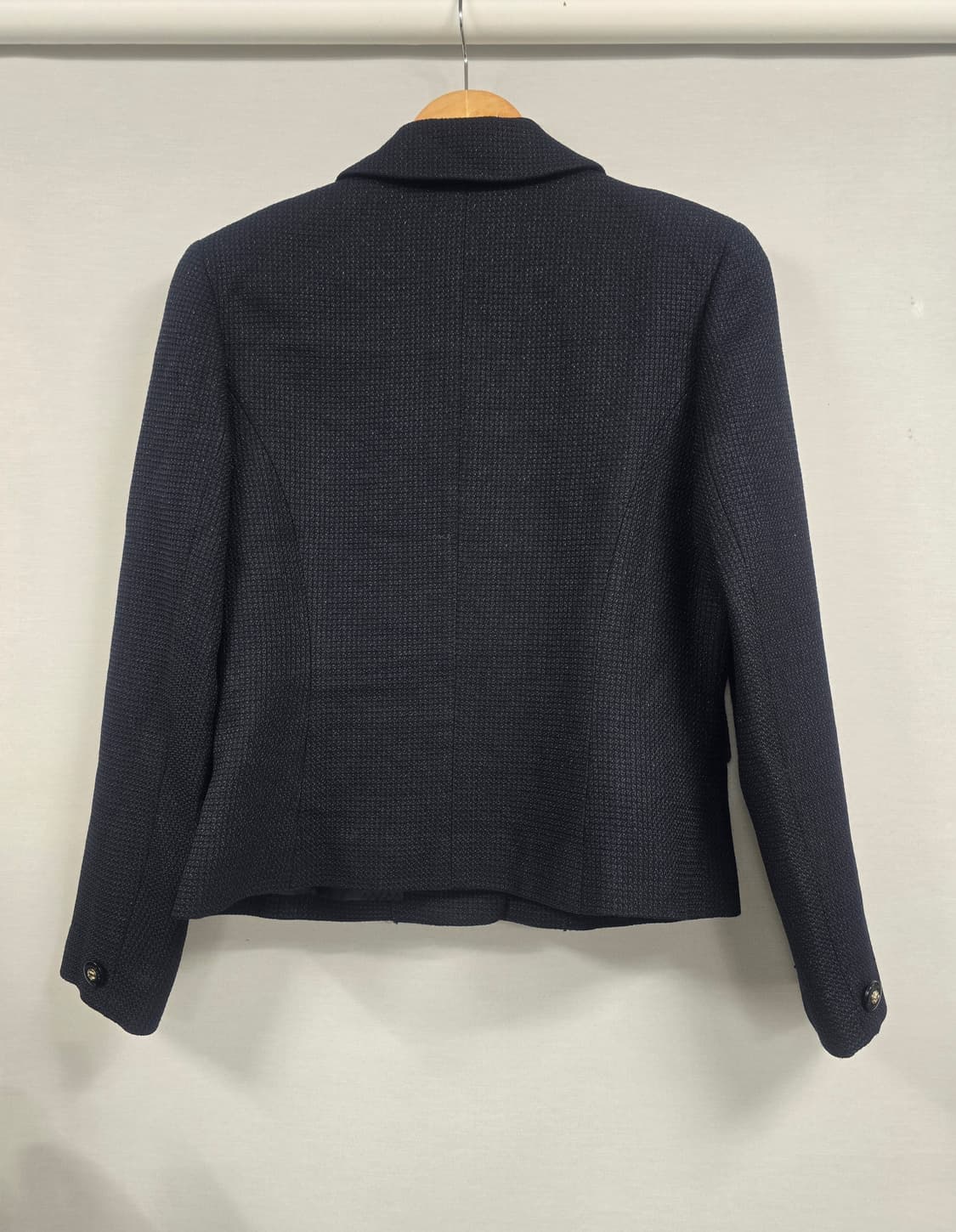 꾸레쥬 울혼방 버튼 크롭 자켓  상품이미지4