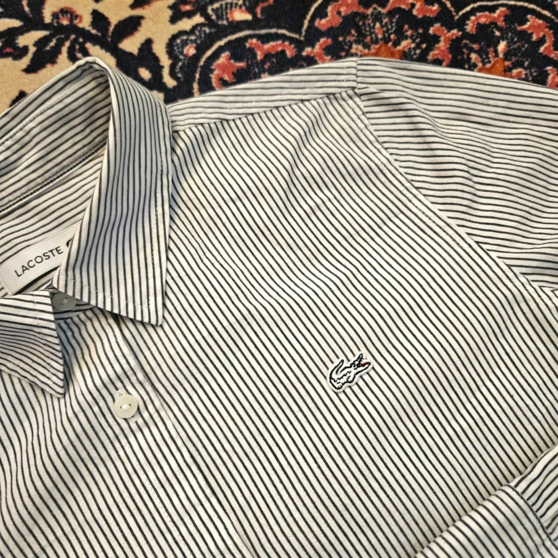 라코스테(Lacoste) 화이트패치 스트라이프 셔츠 상품이미지3