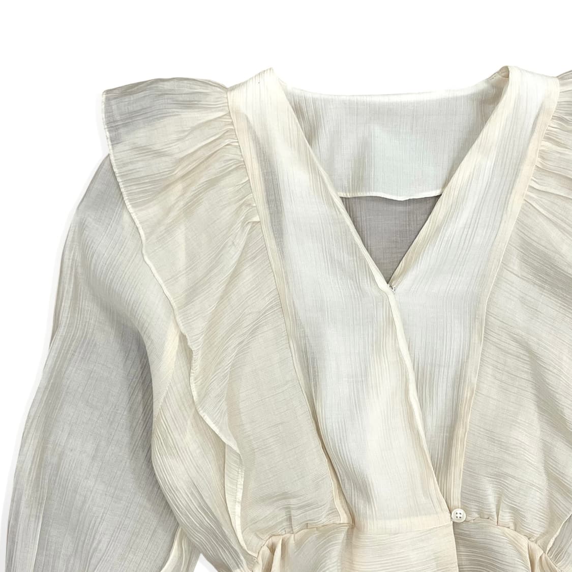 Ivory Frill Feminine Shirt 상품이미지3