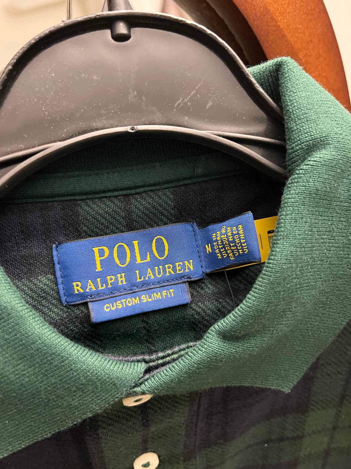 [새상품/미국구입]폴로 랄프로렌 커스텀 슬림핏 블랙와치 메시 폴로 셔츠 상품이미지4