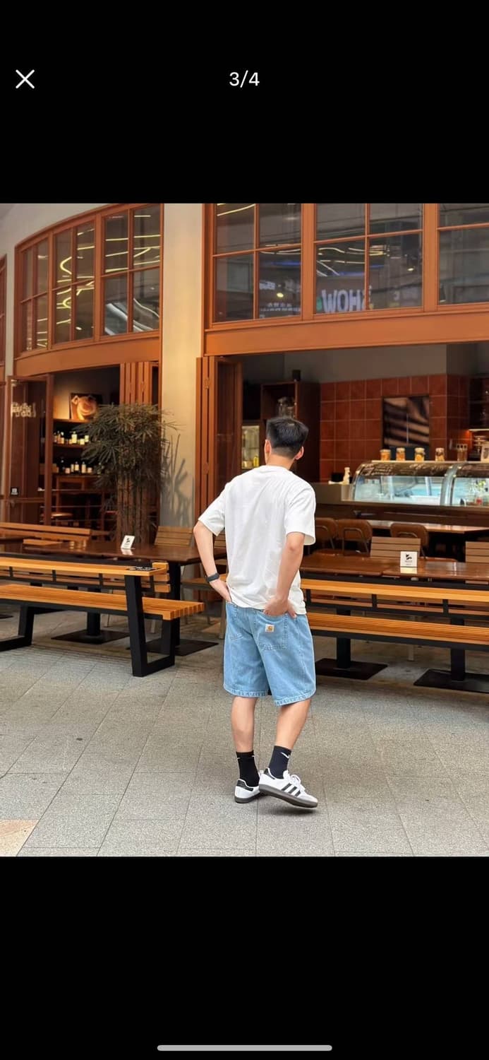 칼하트윕 브랜던 데님 쇼츠 상품이미지1