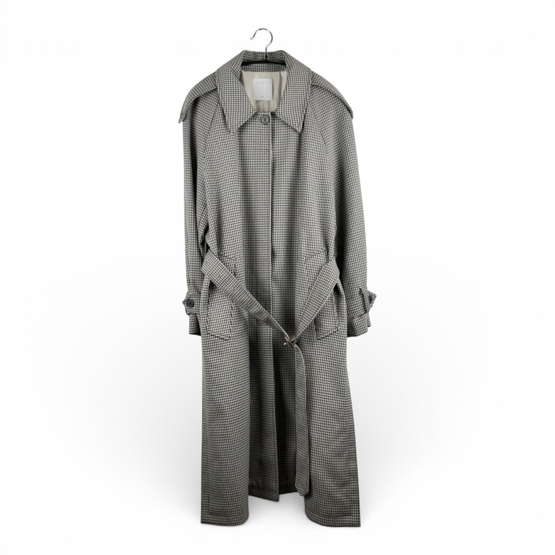 38) 산드로 체크패턴 트렌치 코트 상품이미지1