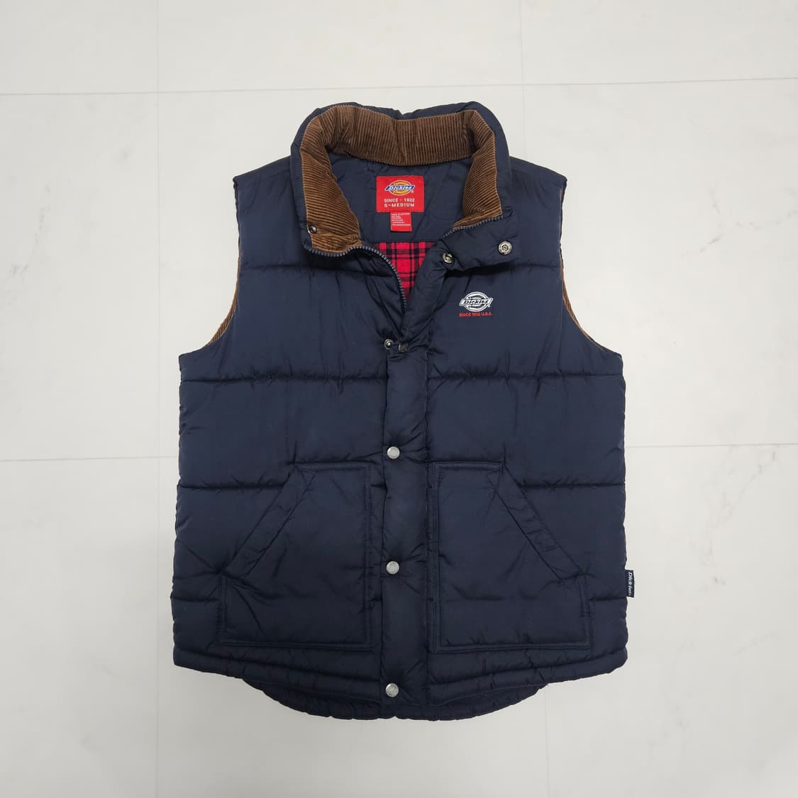 SM 95) 디키즈 코듀로이 배색 패딩조끼 상품이미지2