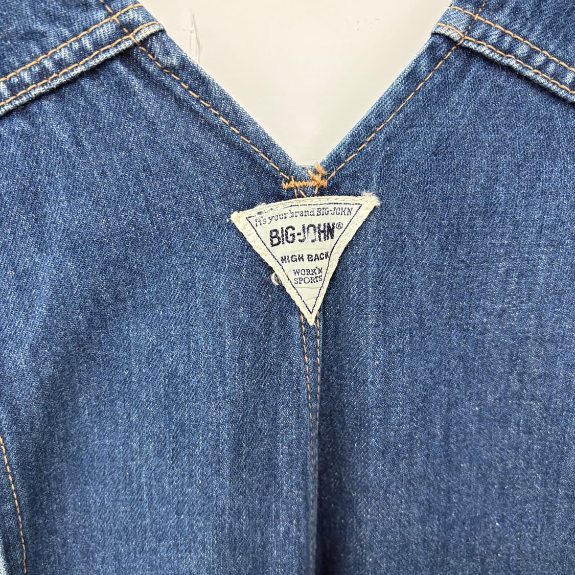 빅죤 빈티지 청 데님 롤업 오버롤 F 상품이미지6