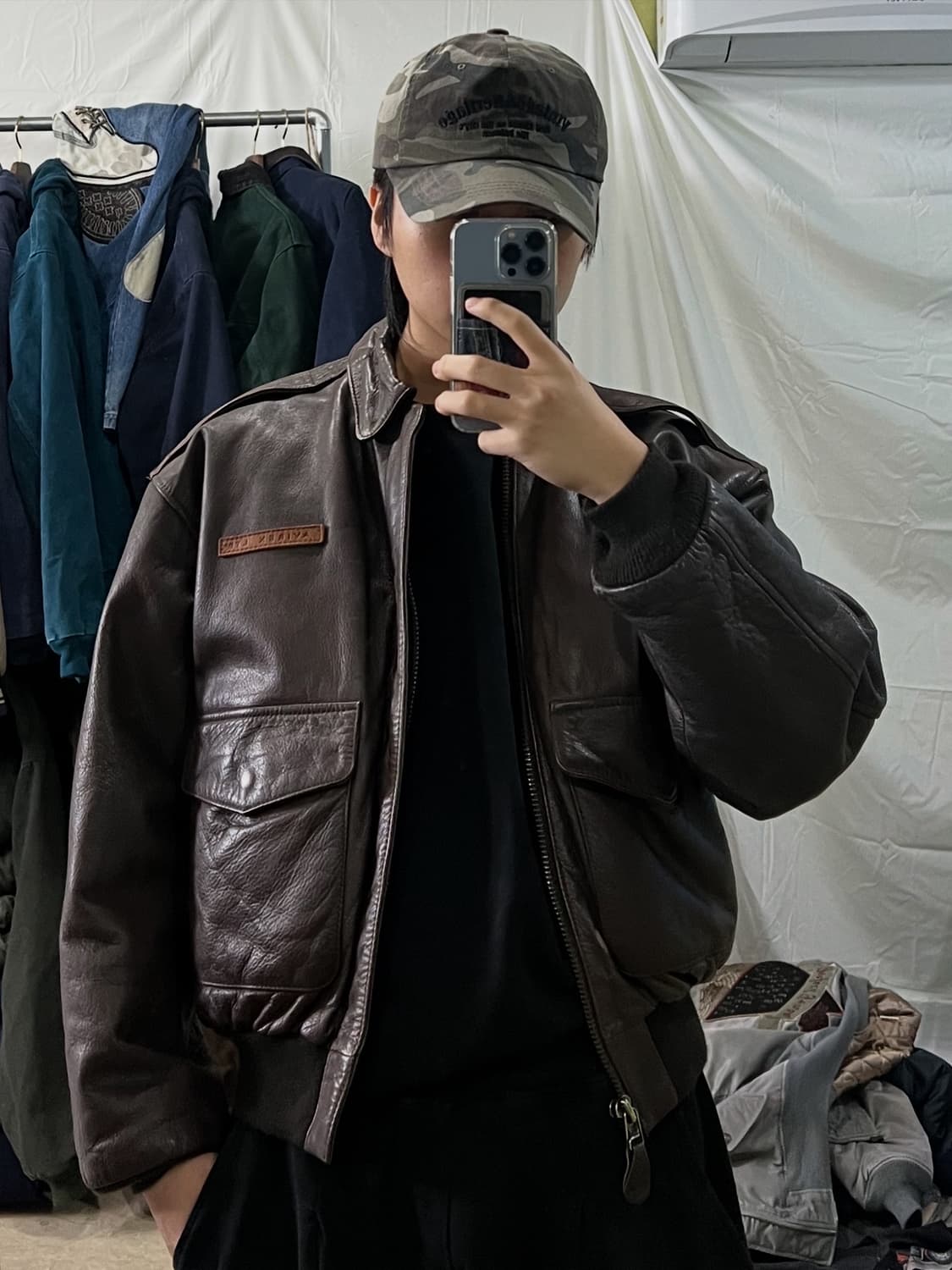 아비렉스 A-2 가죽자켓 상품이미지3