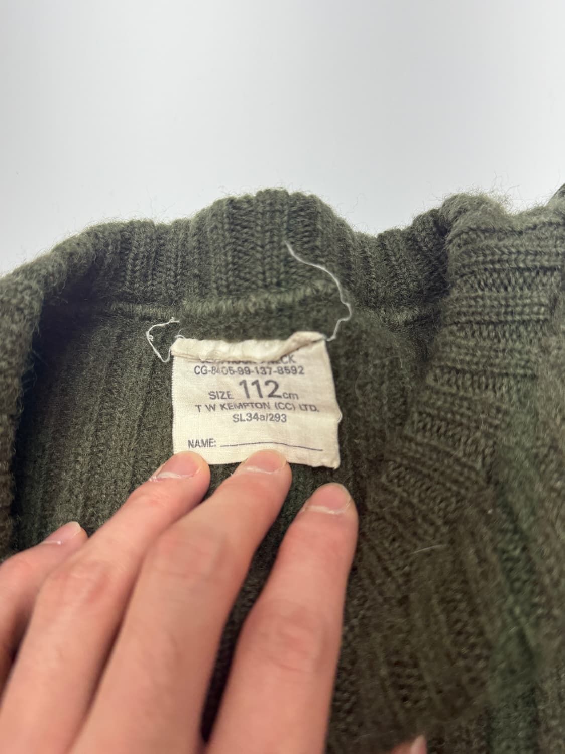 90s 노르웨이 공군 코만도 울 스웨터 M 상품이미지6