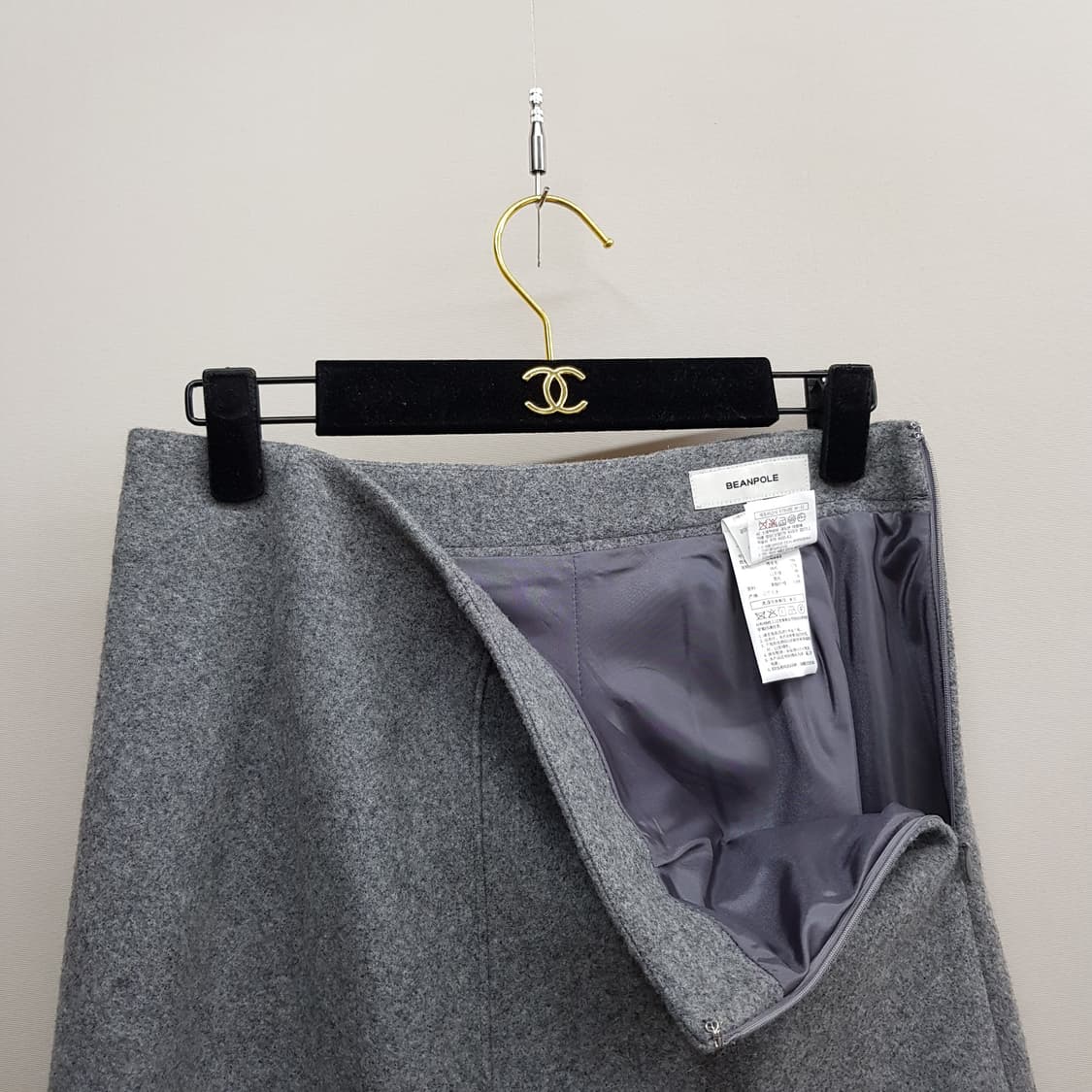 빈폴 2024 울 블렌드 A라인 미디 스커트 26사이즈 상품이미지3