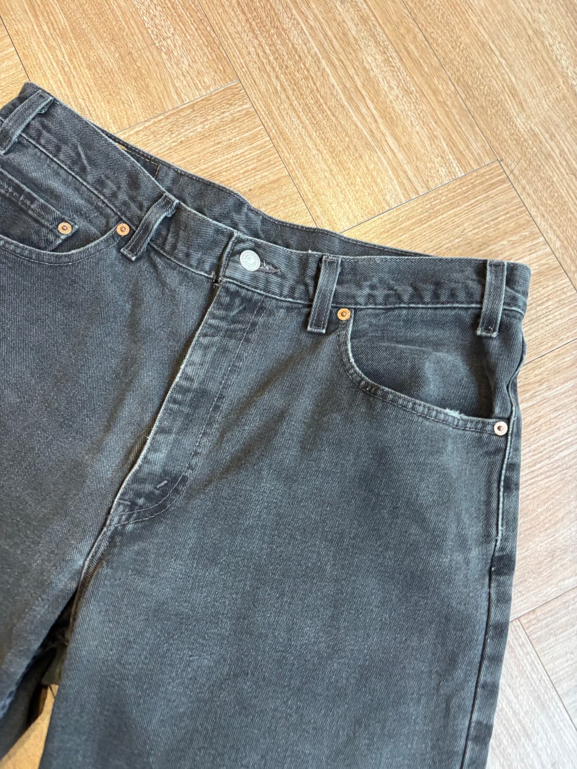 02년도05월생산 levis 550 블랙 상품이미지4