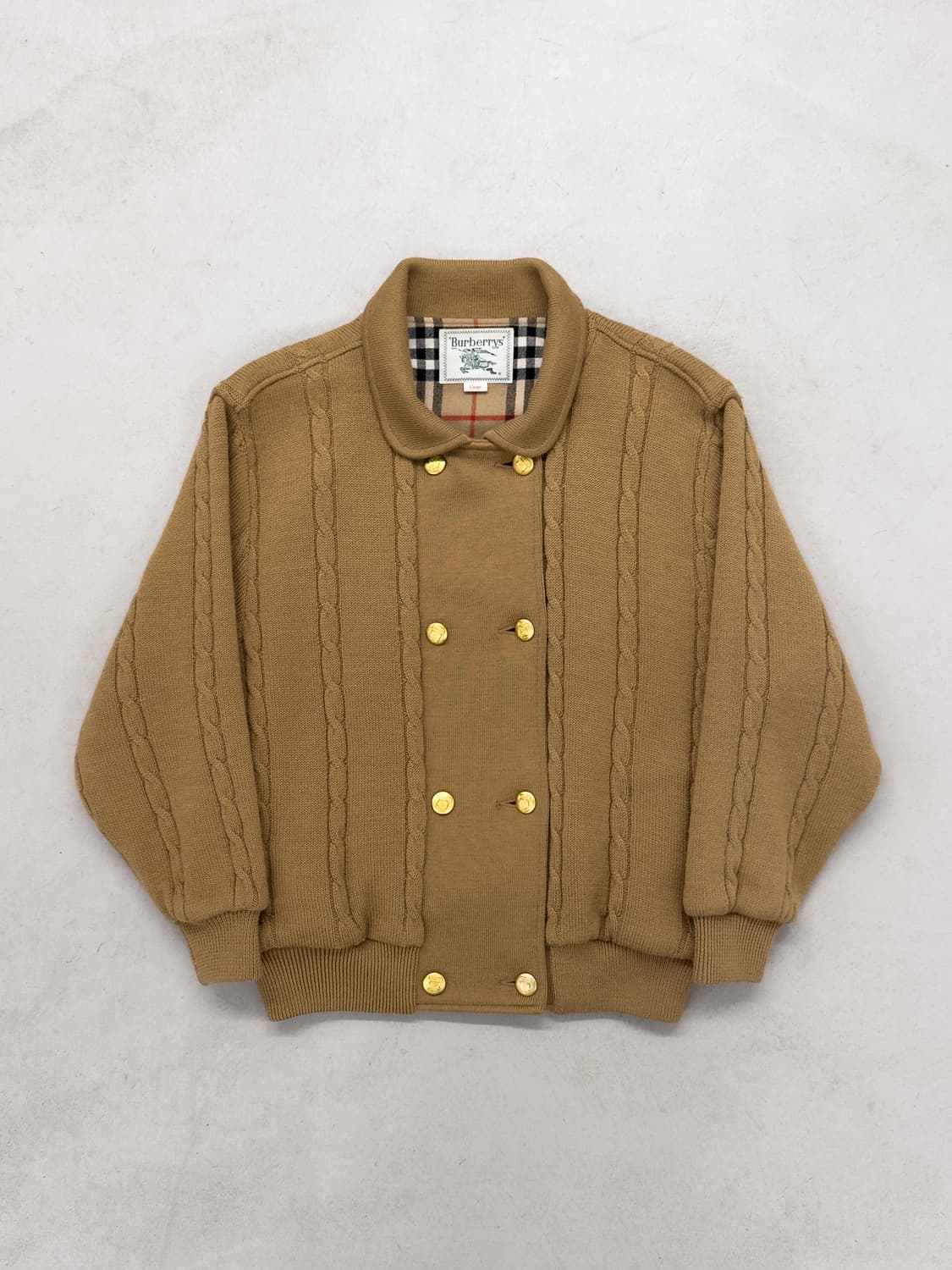 버버리 체크 스웨터 가디건 상품이미지2