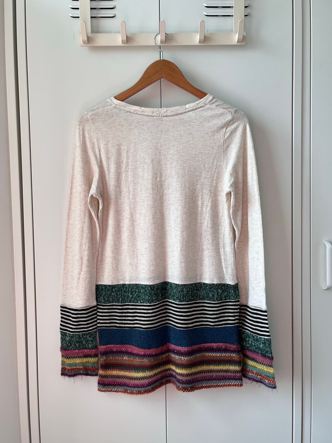 Cube sugar 패턴 레이어드 롱 슬리브 상품이미지10