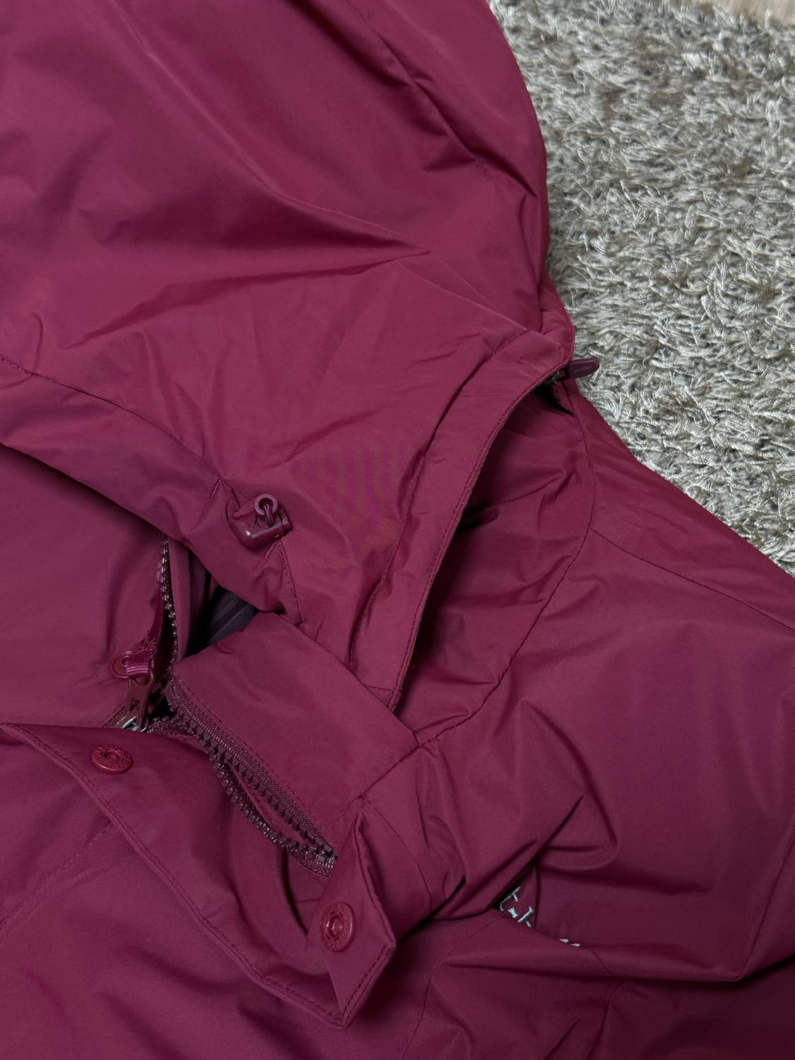 몽벨 클라우드 마운틴 패딩 95 미디움 버건디 상품이미지5