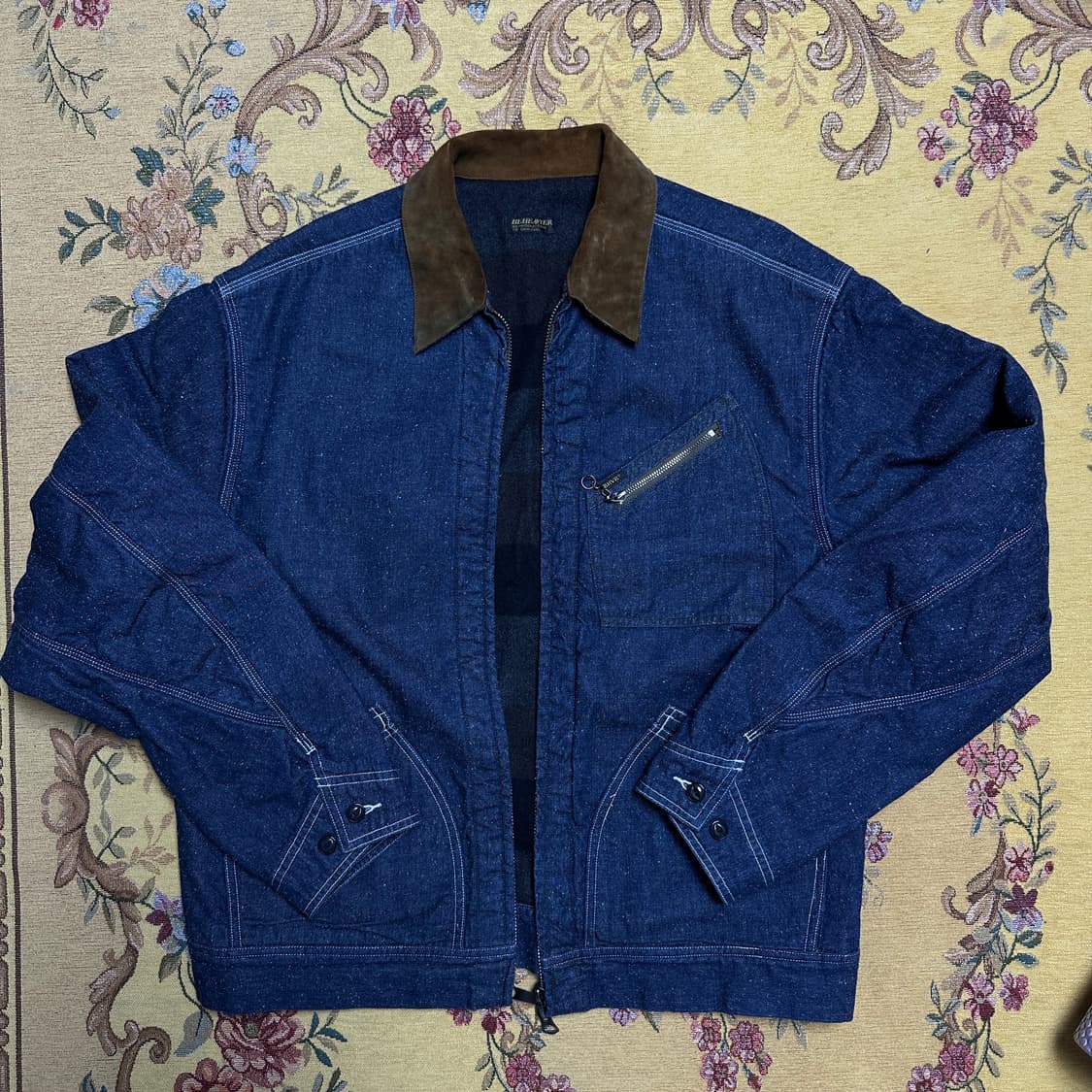 비헤비어 워시드 레더 카라 스포츠 자켓 [4] 상품이미지1