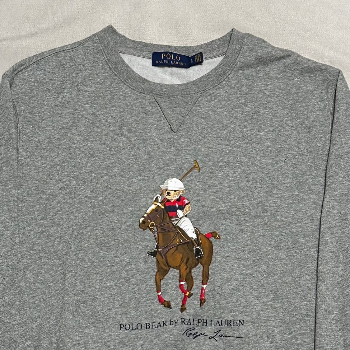 L 폴로랄프로렌 그레이 기모 맨투맨 상품이미지1