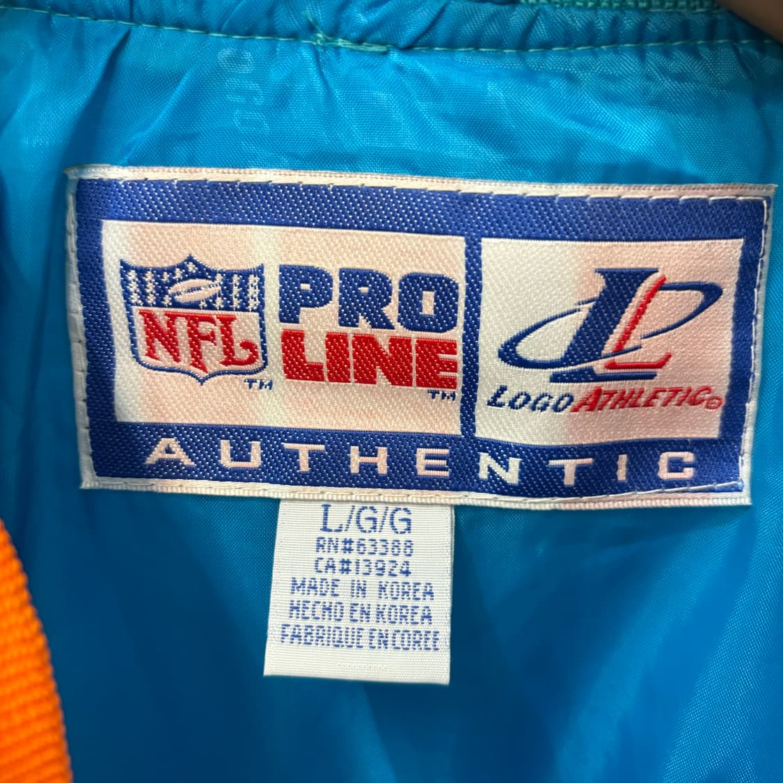 NFL X 로고 애슬래틱 90s 올드스쿨 캐롤라이나 팬서스 웜업 XL 상품이미지7